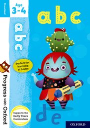 PROGRESS WITH OXFORD: ABC/FIRST WORDS AGE 3-4 BOOK/STICKERS